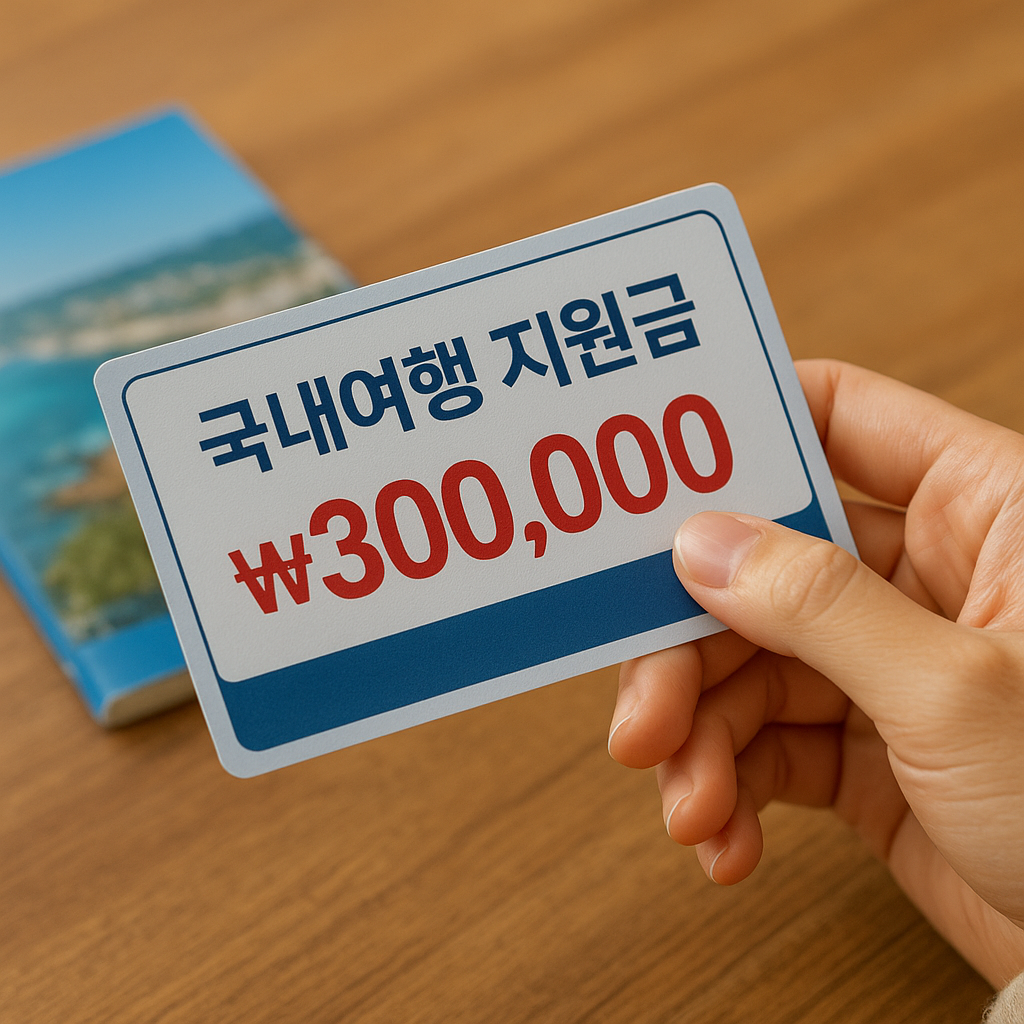 반값여행·섬 방문 지원·숙박 할인·철도 연계 상품으로 나뉘는 국내여행 지원금 유형 비교 안내 이미지