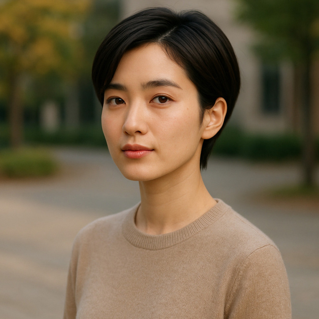 김태리가 숏컷 스타일로 변신한 모습과 함께 분홍색 드레스를 착용한 화보.