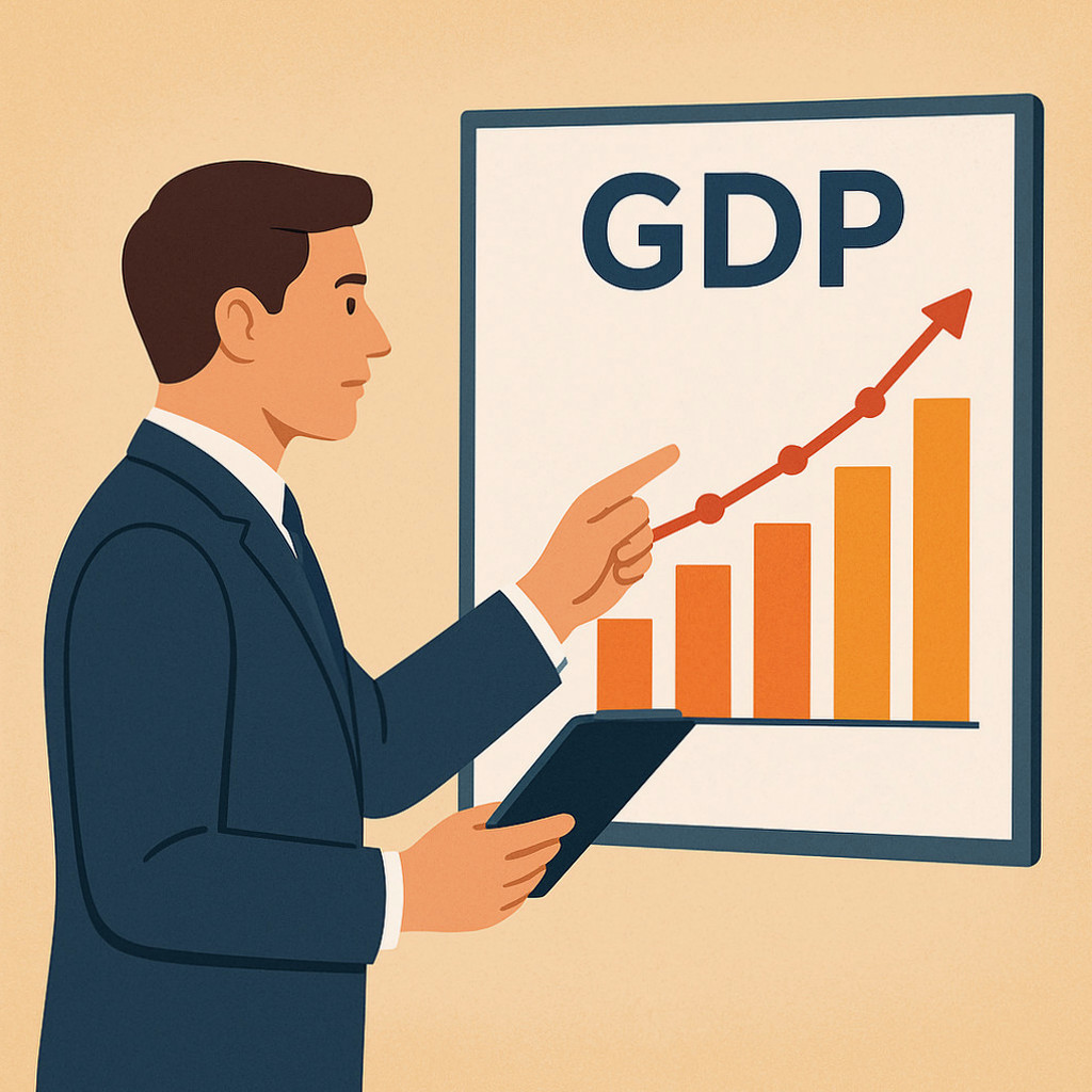 GDP 디플레이터와 소비자물가지수의 정의 및 차이를 설명하는 경제 지표 관련 이미지.