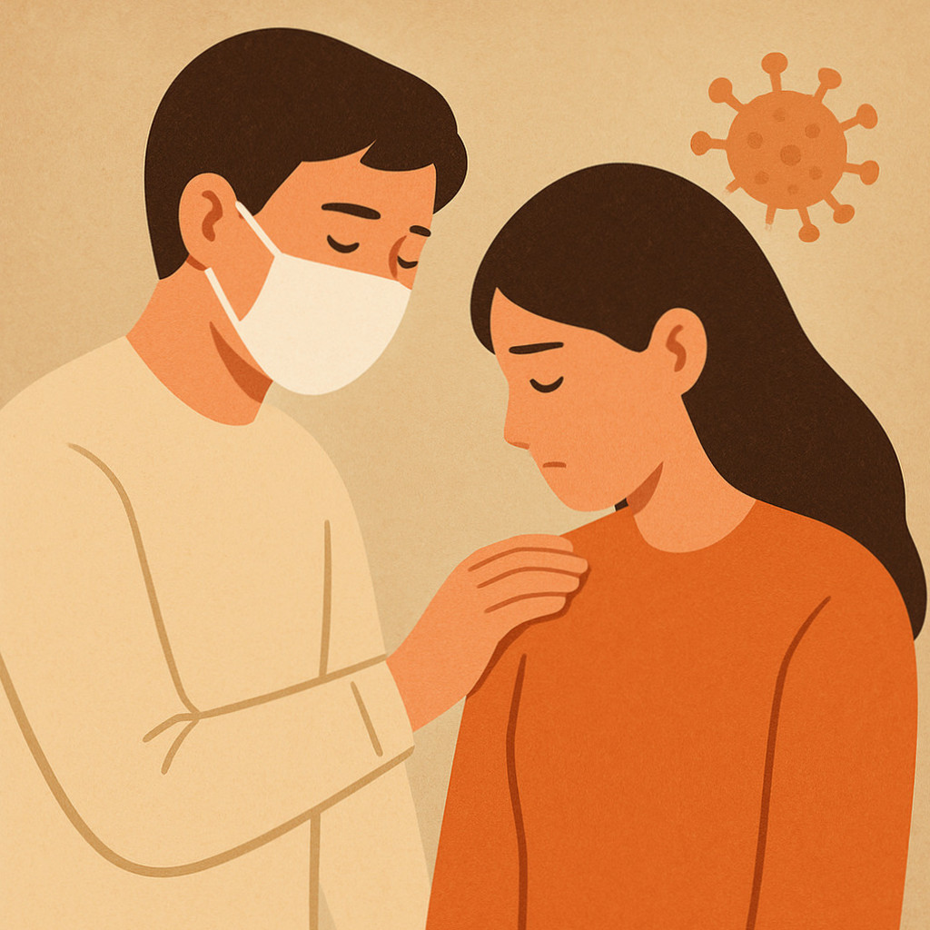 밀접접촉자와 일상접촉자의 차이를 설명하는 인포그래픽으로, 예방 방법과 정의가 포함된 내용을 시각적으로 나타낸 이미지.